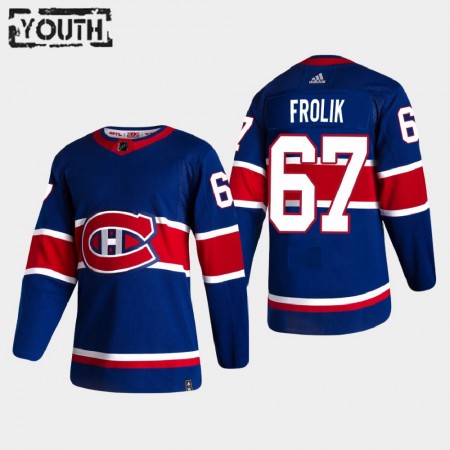 Montreal Canadiens Michael Frolik 67 2020-21 Reverse Retro Authentic Shirt - Kinderen